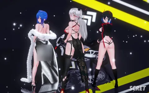 【MMD】Agir＆St.Louis＆Hutten~Good Night Kiss