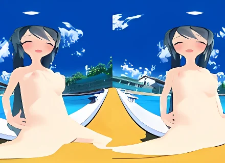 【VR180】水着を忘れた罰で全裸で踊らされるミク 
