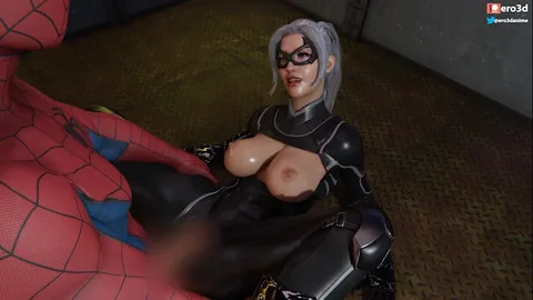 Blackcat with Spiderman