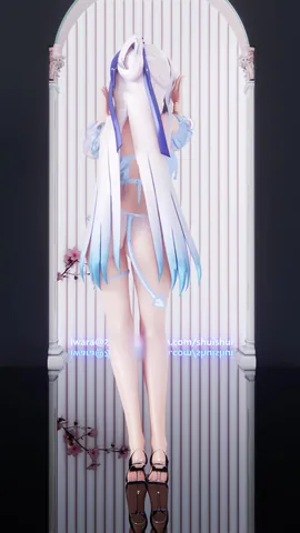 MMD//竖屏涩涩性感透明衣镜流大兔兔/////布料EEVEE ////第二百一十二期