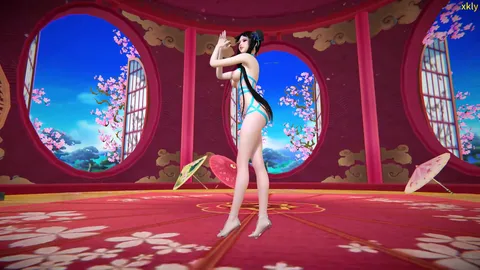 VAM MMD 赵灵儿 舞蹈3合1 寄明月极乐净土倾杯