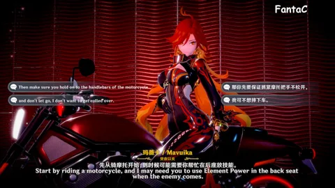 (剧情)玛薇卡被按在摩托上拉开拉链即插内射🥰 Mavuika [En Sub]