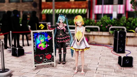 Street Hypnosis Strip - [エロ標識] - [A]ddiction - [MMD R-18] [ENF]