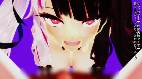 【MMD】yrmrnのゴーストダンス射精我慢フェラ～脱出(不可能)マジック～