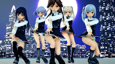 ワカメちゃん化朝潮型5人でLE SSERAFIM - FEARLESS