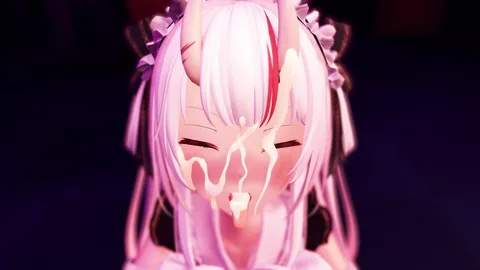 【MMD】お嬢のノーハンドフェラ煽りで無様に射精するふたなりト〇様【R-18】The Futanari T○wasama Who Cums Pathetically After Being Teased by the Ay○me “No-Hands Blowjob”