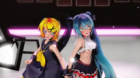【MMD R-18】ミクリンで右肩の蝶