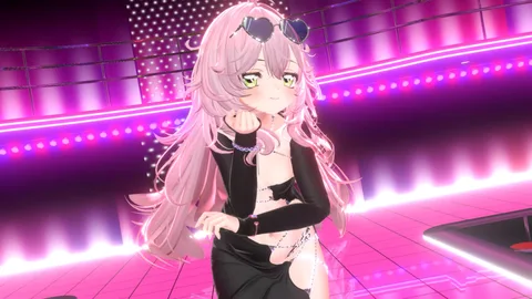 [MMD World] 貧乳ボテ腹改変全身タイツボディコン衣装で極楽浄土 [VRChat Avatar Dance]