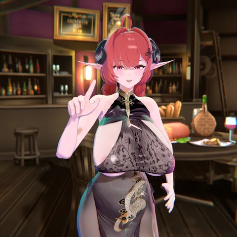 【模型配布/model DL】💕跳完这支舞就开炮💕『兴登堡_深阁舞伶/KMS Hindenburg_Dancer of the Deep Chamber/碧蓝航线/Azur Lane』