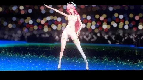 虚拟偶像爱弥斯舞台裸舞 be my star