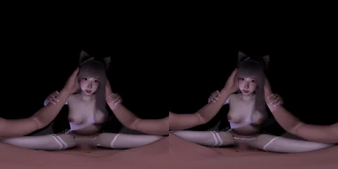 [vr 180] ahegao Shiro