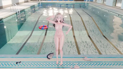 【MMD Blender】流萤 Deep Blue Townへおいでよ