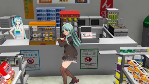 コンビニでゲリラ撮影する鈴谷