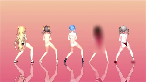 【hololive MMD】GIGI D'AGOSTINO - BLA BLA BLA【す〇せい ロ〇子 ま〇り ク〇エ は〇と 】（2K/60fps）