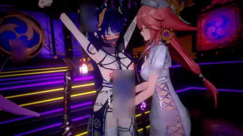 💕【影&神子】*御前决斗💕Raiden Shogun&Yae Miko*Sex_only