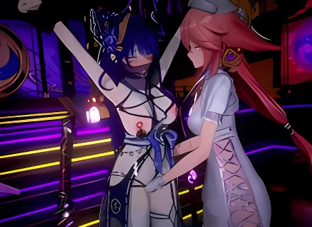 💕【影&神子】*御前决斗💕Raiden Shogun&Yae Miko*Sex_only