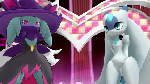 Lunaris & Katress (Palworld) MMD Erotic Hip Shaking Duo Dance