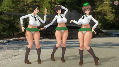 [MMD] GIRLS und PANZER - Sukisuki Zecchoushou