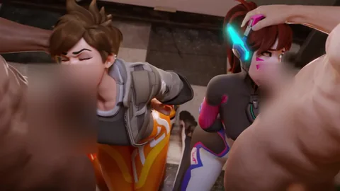 Tracer & D.Va - In Trouble [Default&NoMale][TheCount][NO WM][4K]