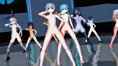 Shimakaze & Fleet Girls - Panda Hero [MMD R18] Kokoiti