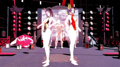 MMD 3d HENTAI 康熙帝と魔鏡で『宵々古今』